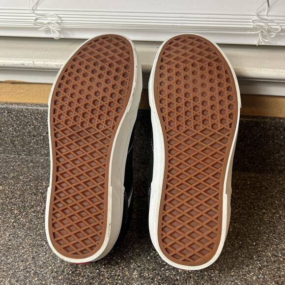 Vans Old Skool Mens Sz 8 Black Canvas Skate Sneaker Shoes Lace Up Low Top Padded - Picture 11 of 12